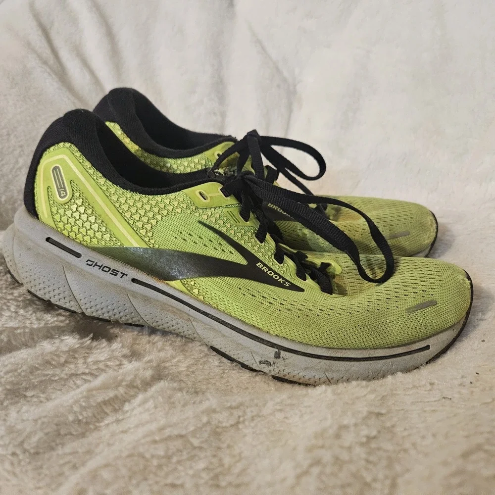 Brooks‎ Mens Ghost 14 1103691D310 Green Running Shoes Sneakers Size 8